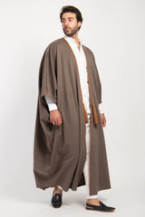 Loro Piana Wool Light Brown Abaya