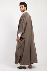 Loro Piana Wool Light Brown Abaya