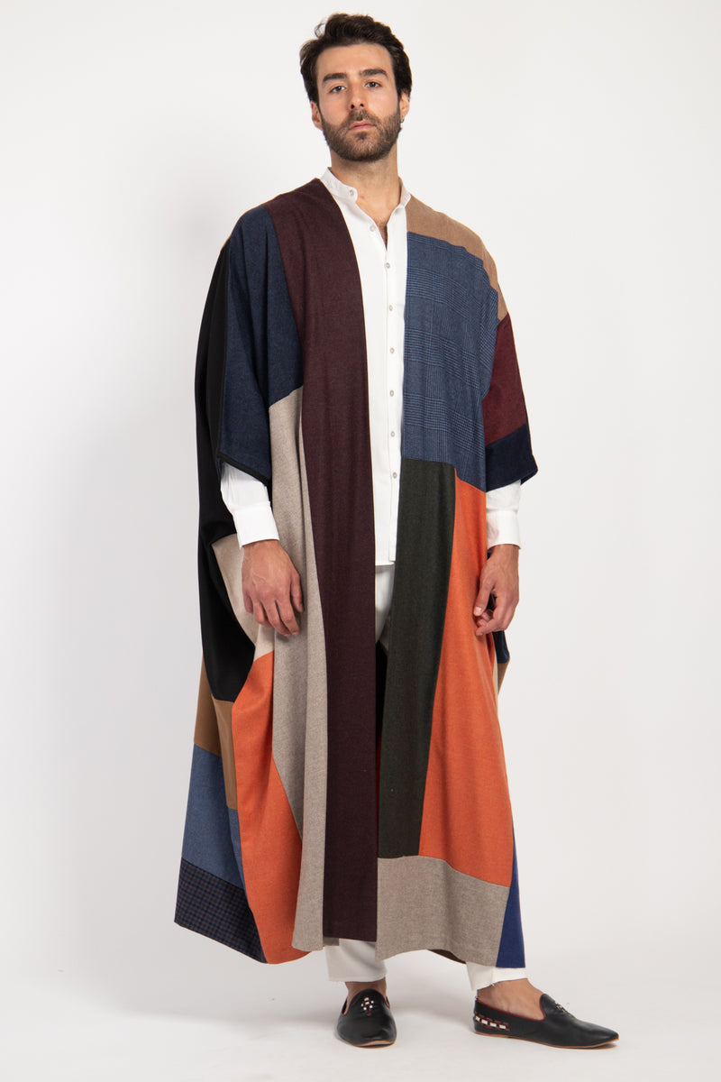 Loro Piana Wool & Cashmere Patchwork Abaya