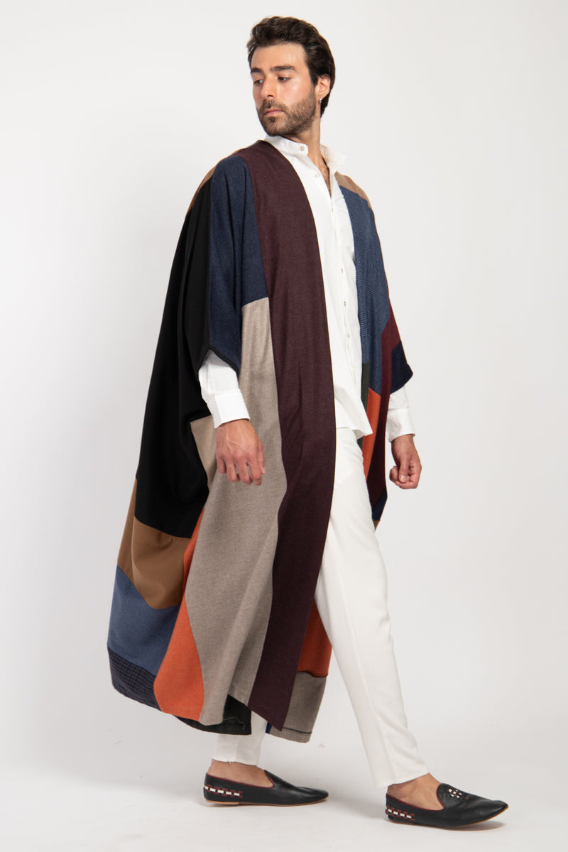 Loro Piana Wool & Cashmere Patchwork Abaya