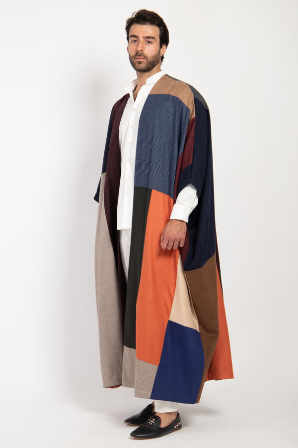 Loro Piana Wool & Cashmere Patchwork Abaya