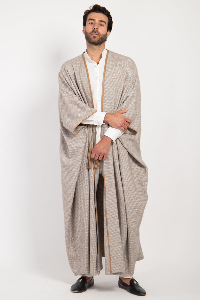 Loro Piana Alpaca Wool Beige Abaya