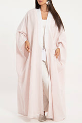 Classic Linen Light Pink Abaya