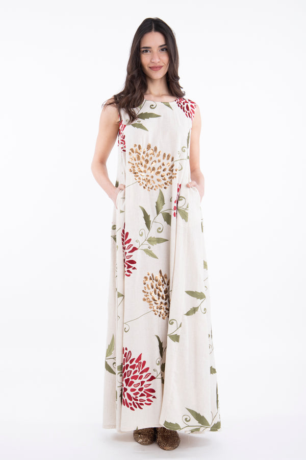Amina Cotton Embroidered OffWhite Dress