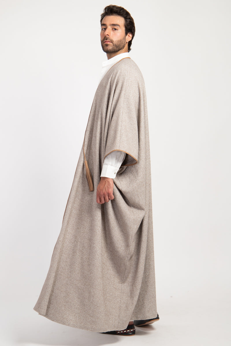 Loro Piana Alpaca Wool Beige Abaya