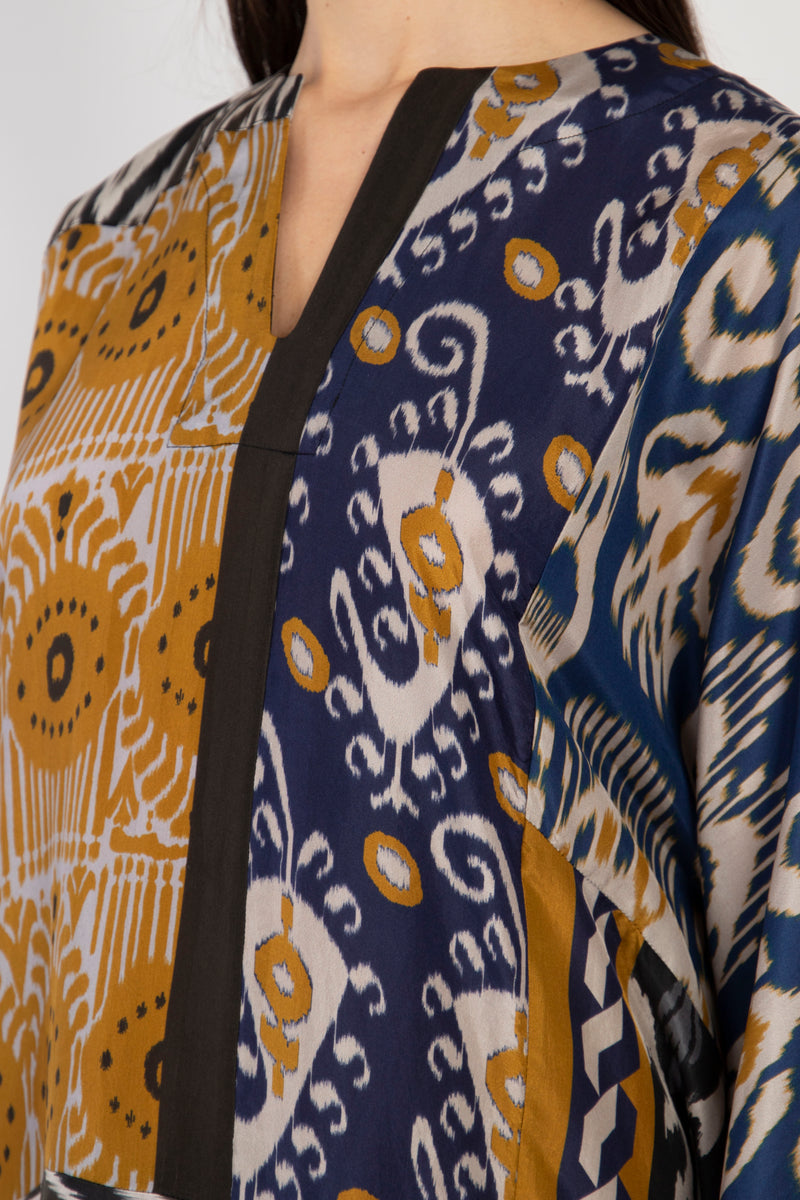 Tamouz Silk Ikat Kaftan