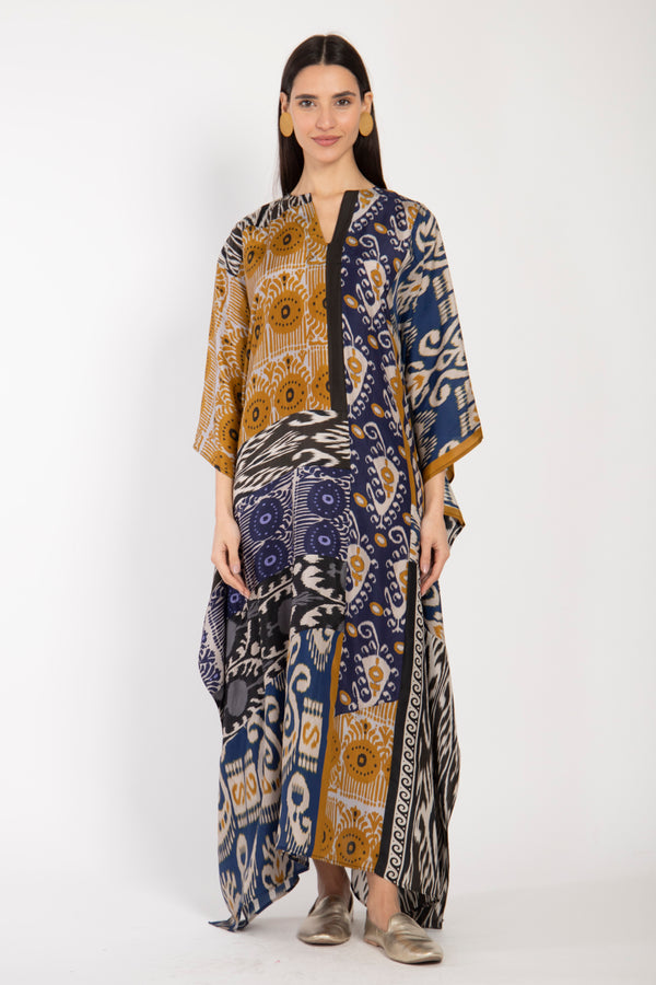 Tamouz Silk Ikat Kaftan