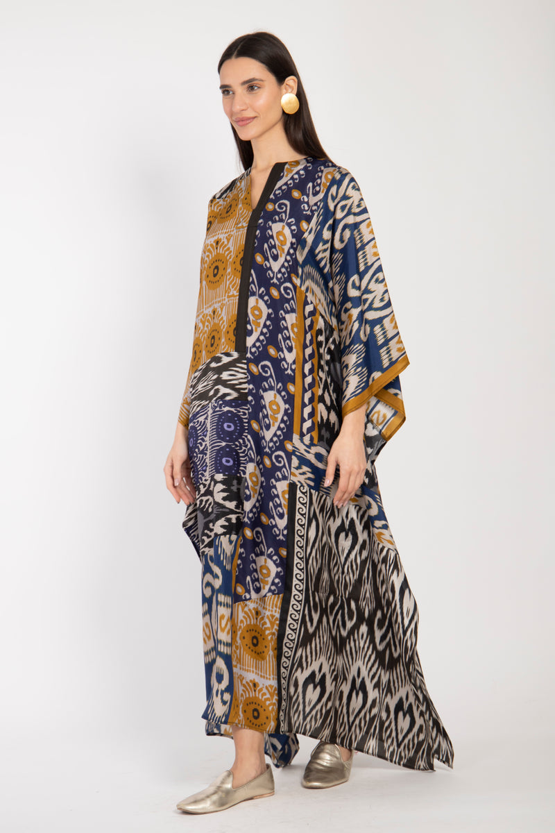 Tamouz Silk Ikat Kaftan