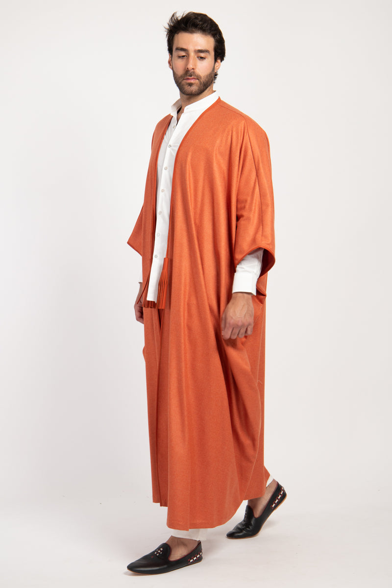 Loro Piana Wool & Cashmere Tangerine Abaya