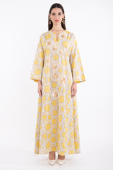 Fajer Cotton Liberty Yellow Dress