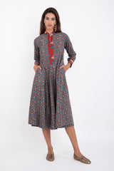 Wouroud Cotton Corduroy Printed Dress