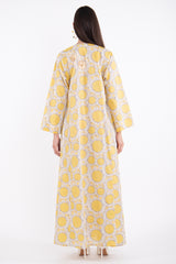 Fajer Cotton Liberty Yellow Dress