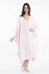 Fahed Linen Pink Jellaba