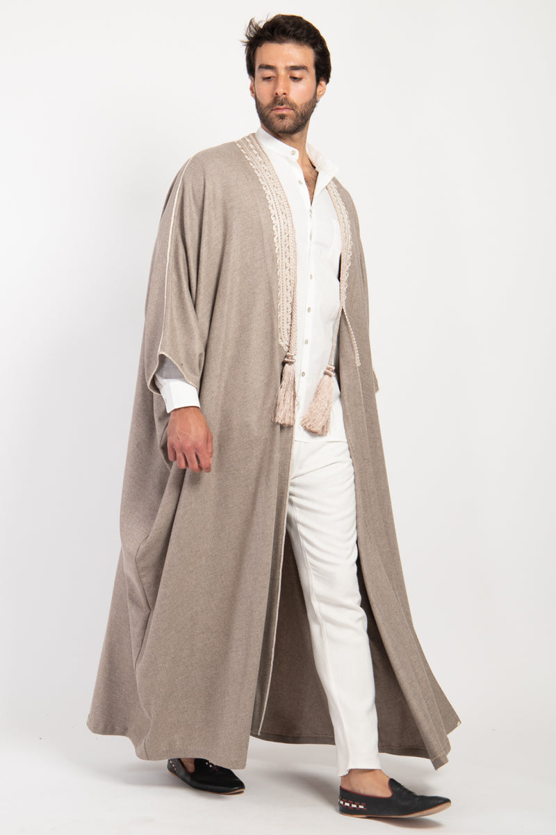 Loro Piana Cashmere Sand Abaya