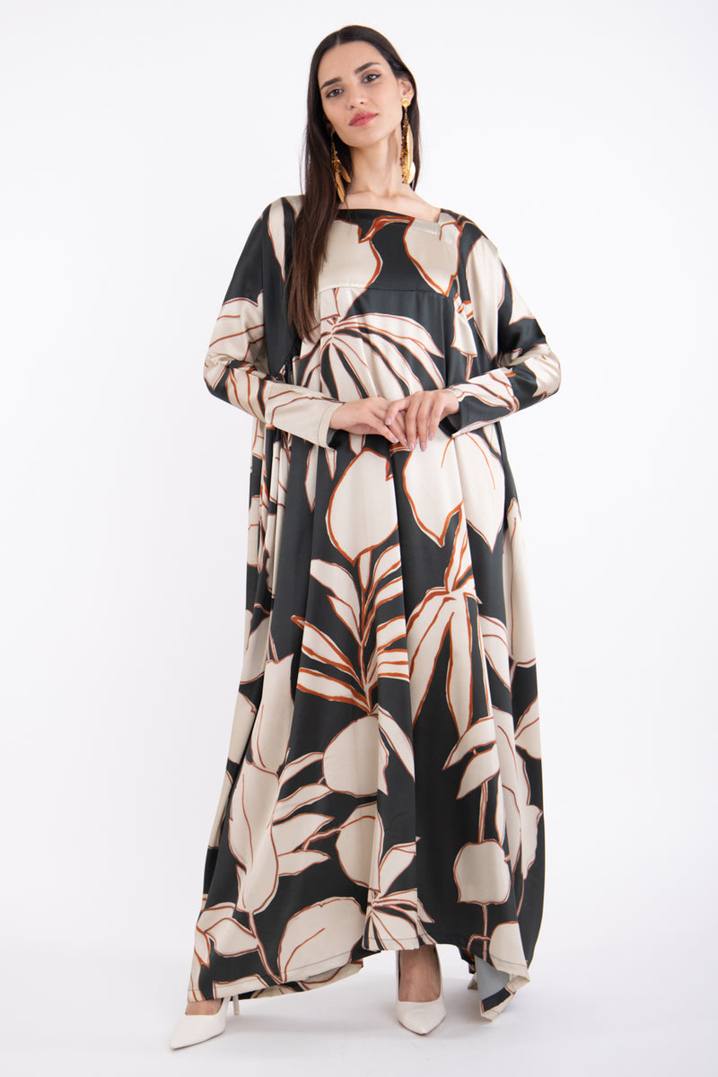 Ayyam Silk Printed Dress