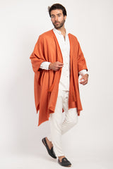 Loro Piana Cashmere Orange Poncho