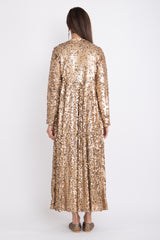 Rayan Gold Sequins Two Piece Set