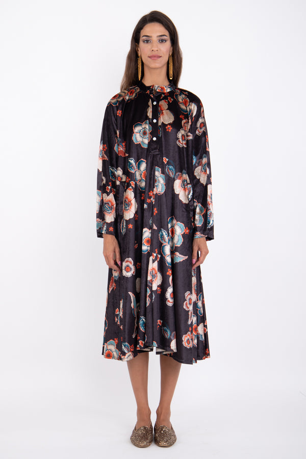 Remy Velvet Floral Dress