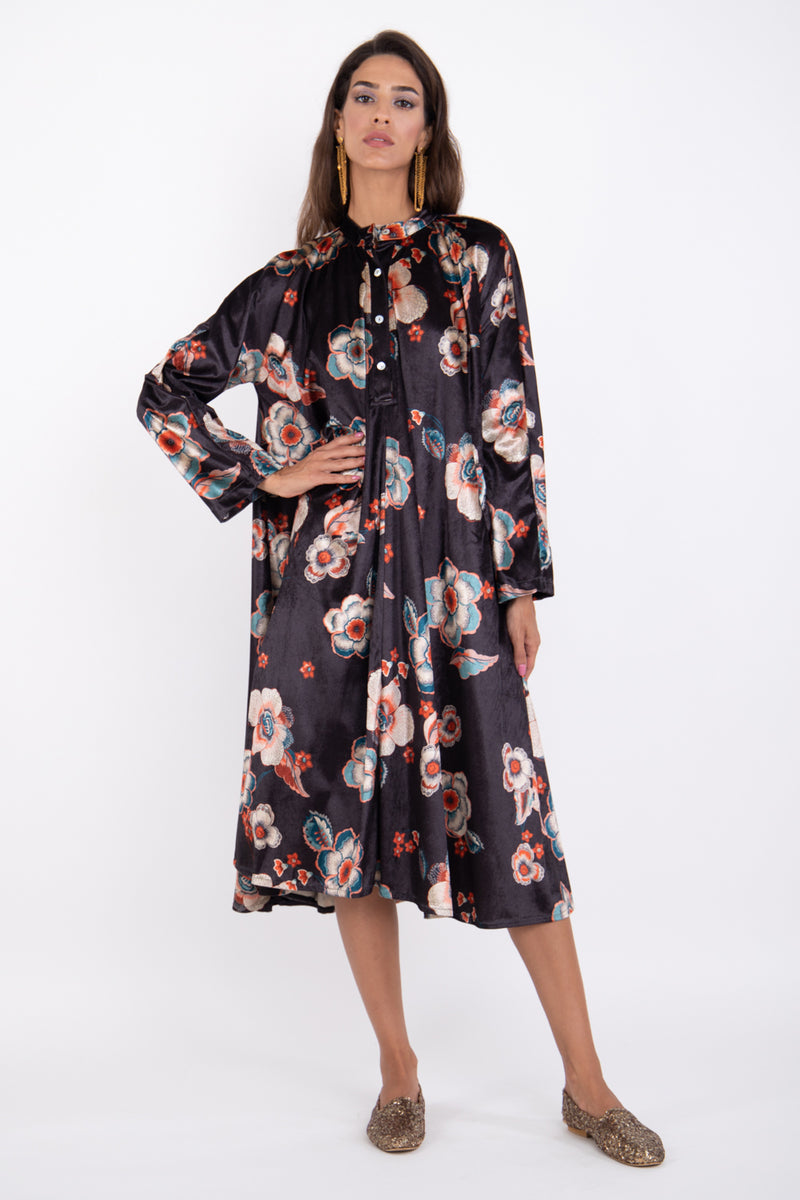 Remy Velvet Floral Dress