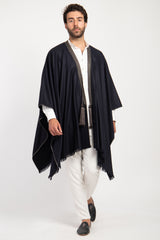 Loro Piana Cashmere Dark Grey Poncho