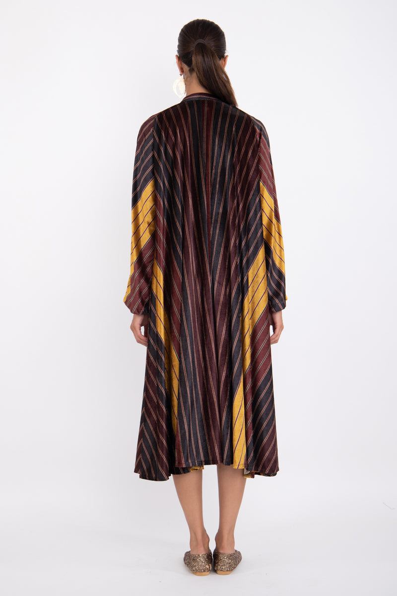 Remy Velvet Striped Dress