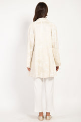 Magda Velvet Ivory Embroidered Jacket