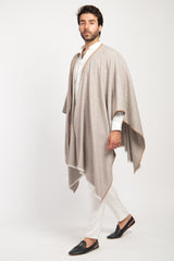 Loro Piana Wool Alpaca Natural Poncho