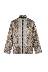 Kawas Silk Brocade Gold & Silver Jacket