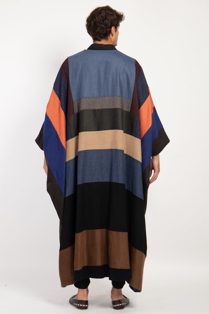 Loro Piana Cashmere & Wool Patchwork Abaya