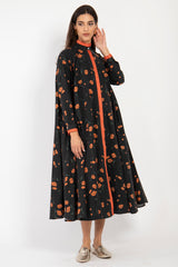 Marwa Fine Wool Anemone Dress