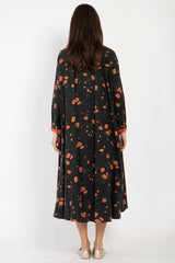 Marwa Fine Wool Anemone Dress