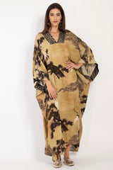 Adan Silk Stork Beige Dress