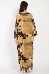 Adan Silk Stork Beige Dress