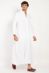 Jawad Linen Embroidered Jellaba