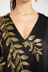 Darine Silk Black Tareq Gown