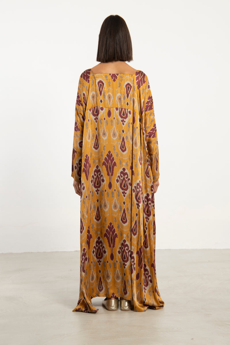 Ayyam Silk Ikat Dress