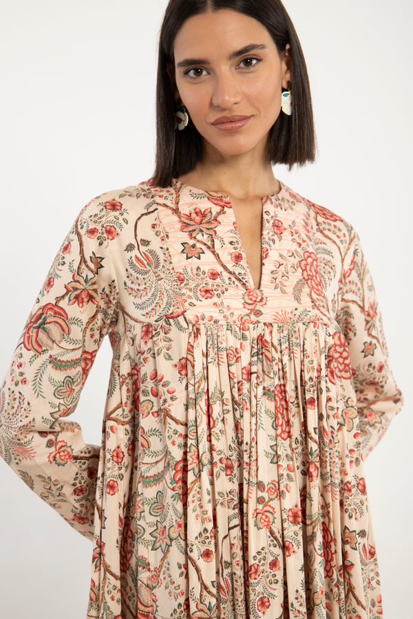 Farida Cotton Printed Dress