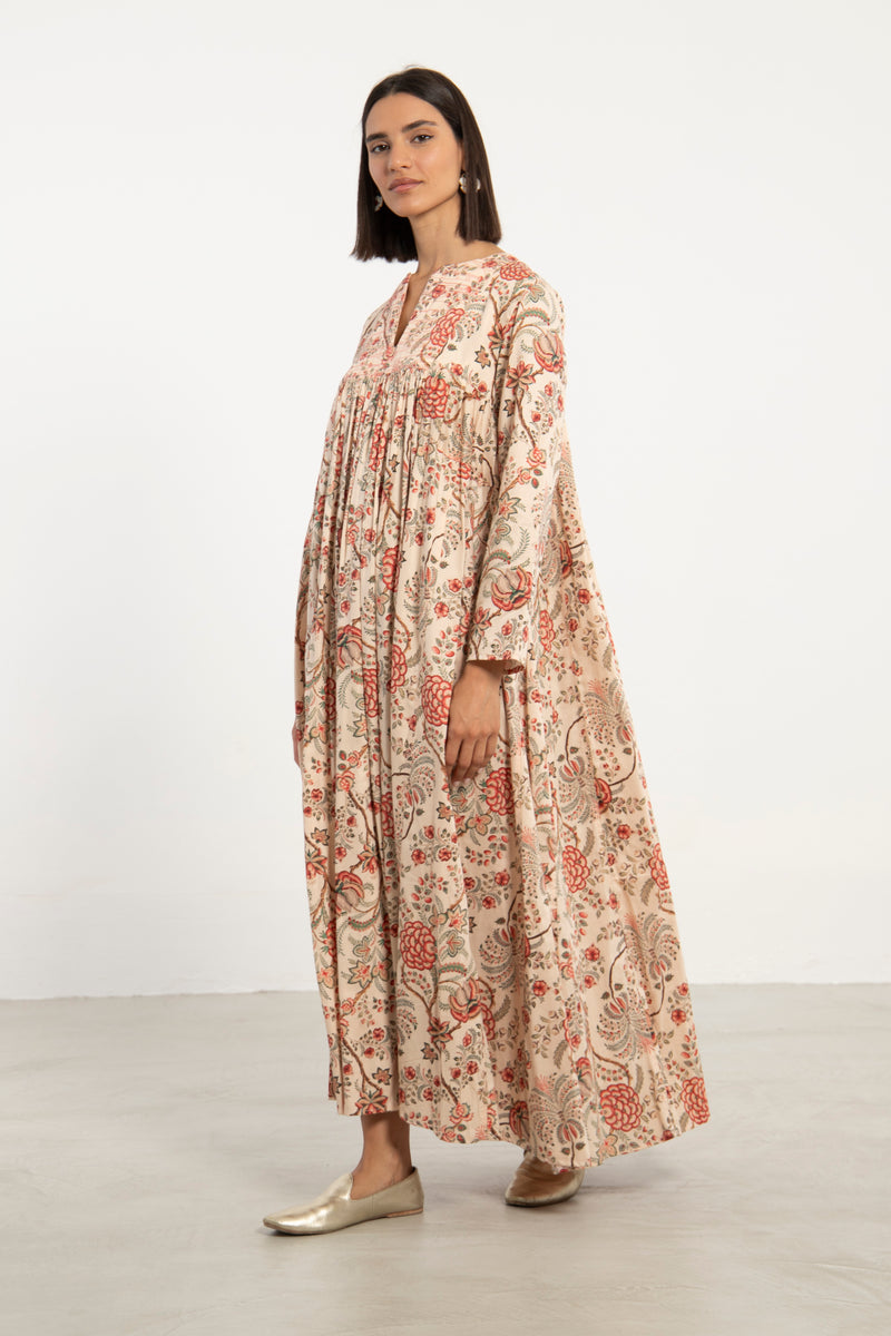 Farida Cotton Printed Dress