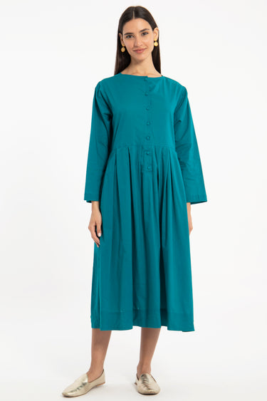 Amar Cotton Teal Dress