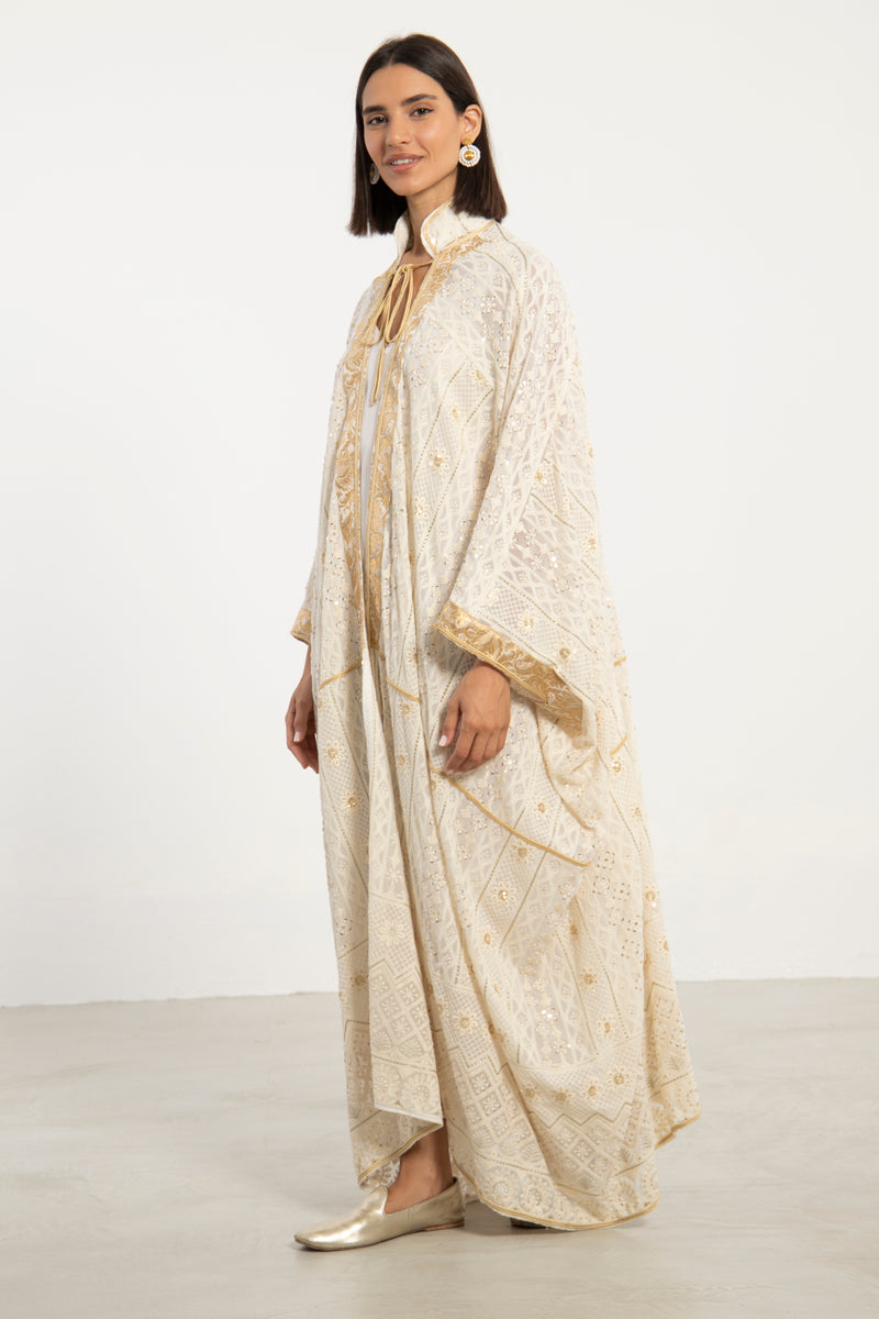 Marrakesh Georgette Abaya with Gold Sequins