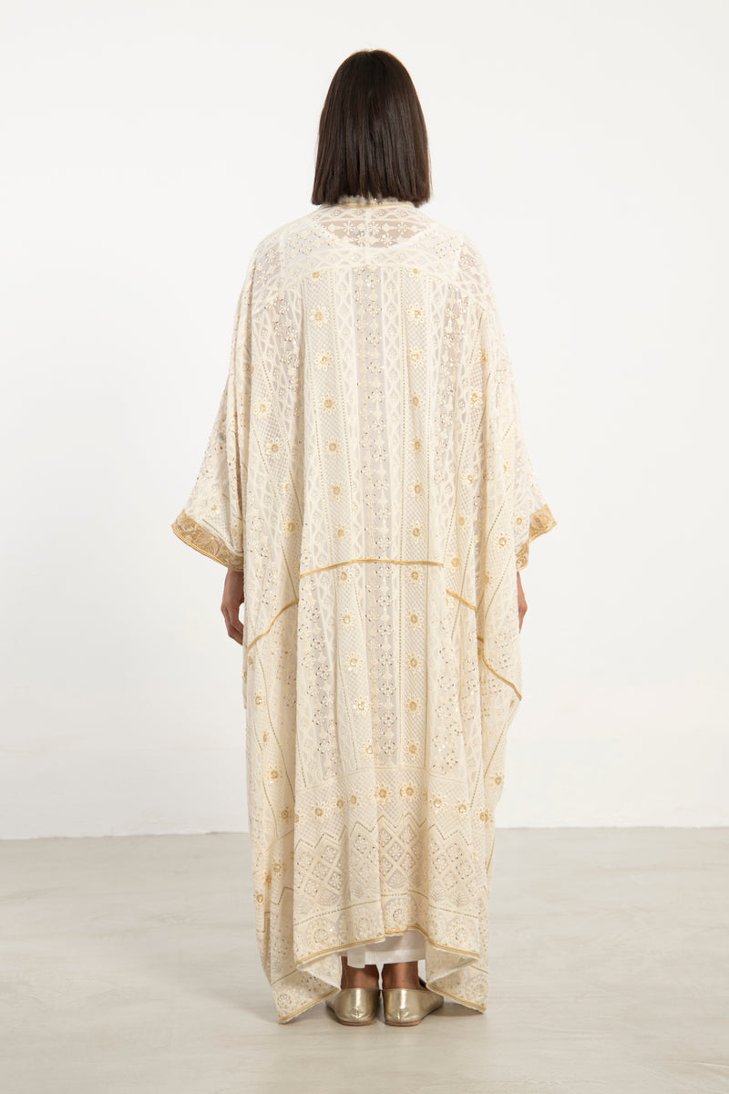 Marrakesh Georgette Abaya with Gold Sequins