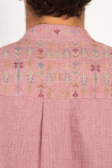 Orient 499 x Inaash Palestinian Embroidered Pink Shirt