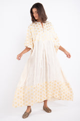 Noujoud Cotton Offwhite Dots Dress