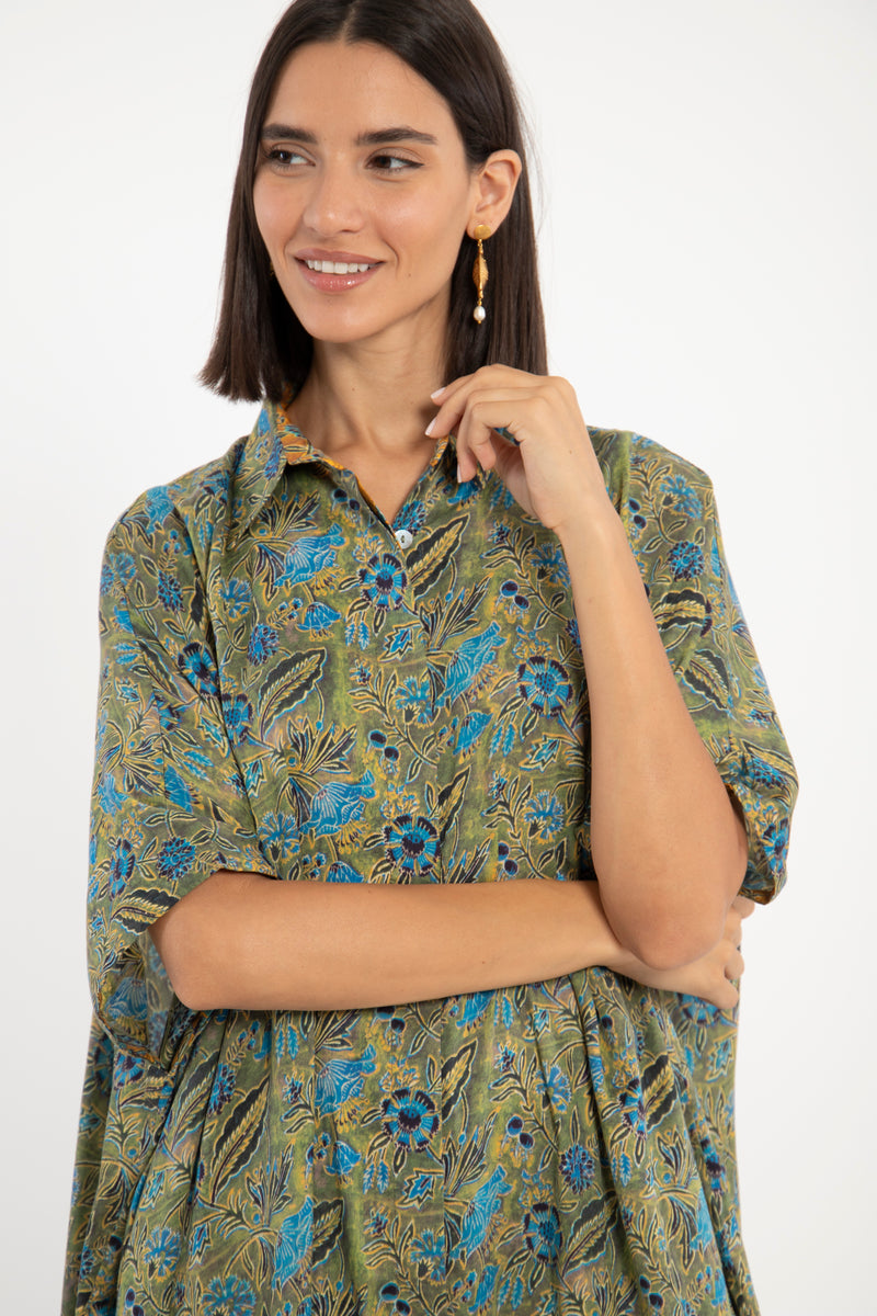 Edith Printed Cotton Jellaba