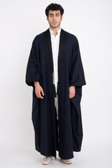 Classic Lambswool Navy Abaya