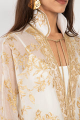 Marrakech Silk Embroidered Gold Abaya