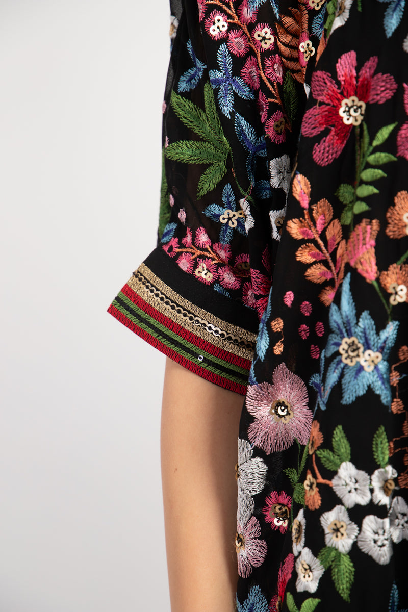 Helen Georgette Embroidered Dress