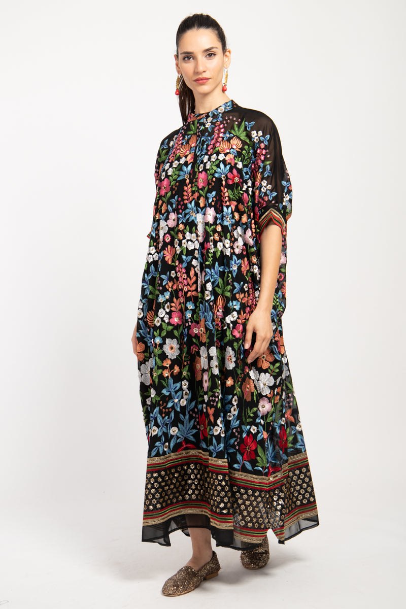 Helen Georgette Embroidered Dress