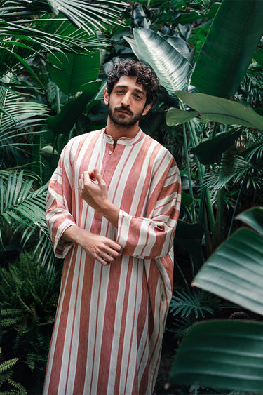 Frankie Cotton Silk Red Jellaba