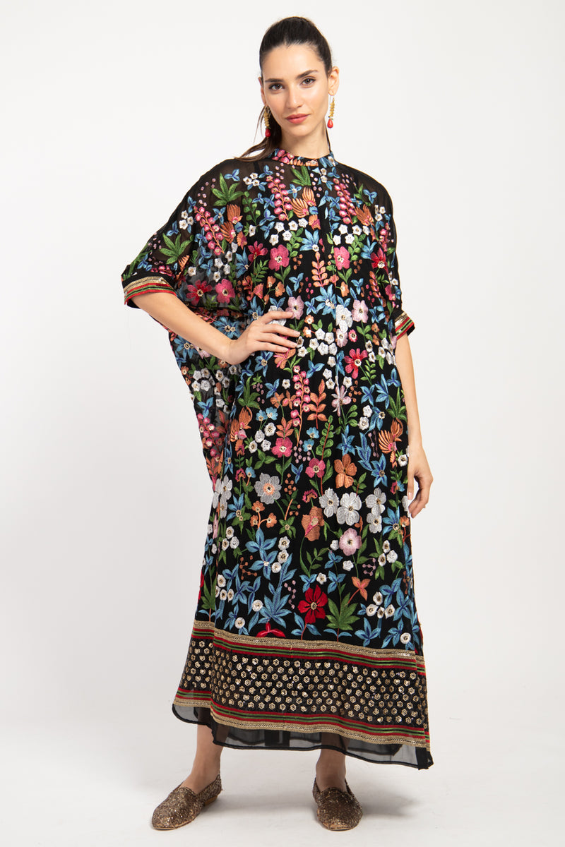 Helen Georgette Embroidered Dress